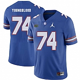 Florida Gators 74 Jack Youngblood Blue College Football Jersey Dzhi,baseball caps,new era cap wholesale,wholesale hats